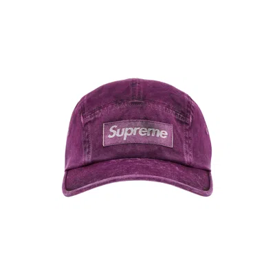 Pre-owned Supreme Overdyed Camp Cap 'plum' | Purple | Men's Size Onesize