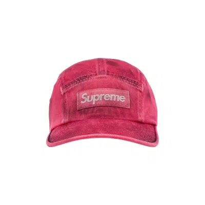 Pre-owned Supreme Overdyed Camp Cap 'red' | Men's Size Onesize