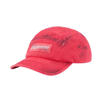 Pre-owned Supreme Overdyed Camp Cap 'red' | Men's Size Onesize