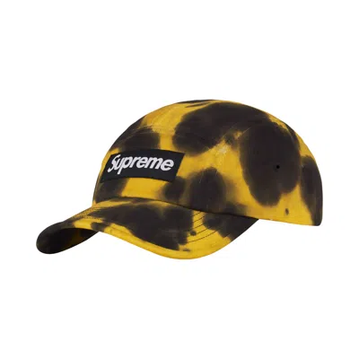 Pre-owned Supreme Overdyed Camp Cap 'yellow Tie Dye' | Men's Size Onesize