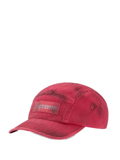 Supreme Overdyed Cap In Red