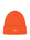 Supreme Overdyed Ribbed Beanie In Orange