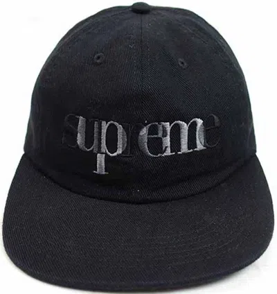 Pre-owned Supreme Overlap 6 Panel In Black