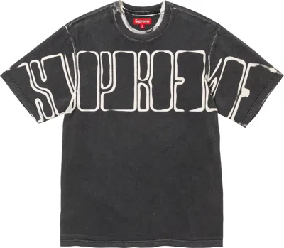 Pre-owned Supreme Overprint Knockout T-shirts S/s Tops 4colors Fw23 Size S- Xxl In Black