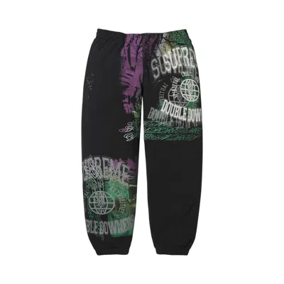 Pre-owned Supreme Overprint Sweatpant 'black' | Men's Size L