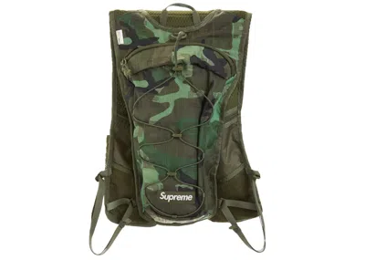 Pre-owned Supreme Pack Vest In Woodland Camo