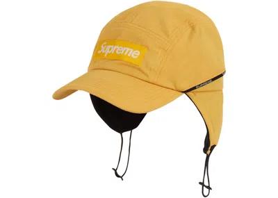 Pre-owned Supreme Packable Earflap Camp Cap In Yellow
