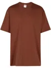 Supreme Paint Cotton T-shirt In Brown