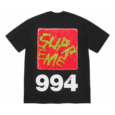 Supreme Paint T-shirt 'black Red White'