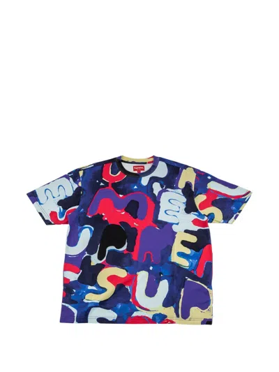 Supreme Painted Logo T-shirt In Multi