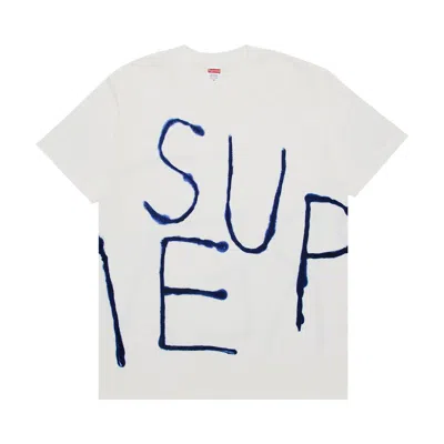 Pre-owned Supreme Painted Tee 'white' | Men's Size Xxl