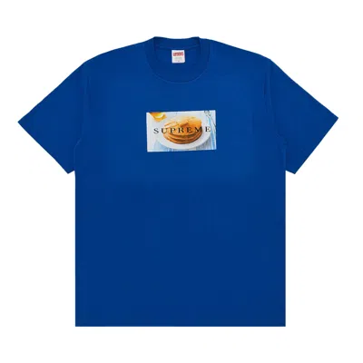 Pre-owned Supreme Pancakes Tee 'royal' | Blue | Men's Size L