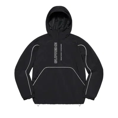 Pre-owned Supreme Paneled Half Zip Pullover 'black' | Men's Size M