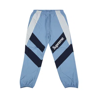 Pre-owned Supreme Paneled Track Pant 'light Blue' | Men's Size M