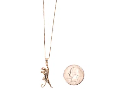 Pre-owned Supreme Panther Pendant In Gold