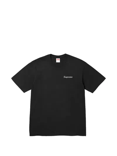 Supreme Paris Is Burning Graphic-print T-shirt In Black