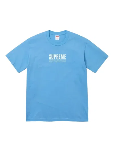 Supreme Paris T-shirt In Blue
