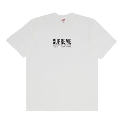 Pre-owned Supreme Paris Tee 'white'