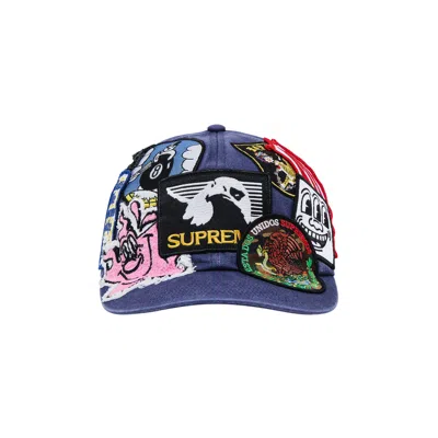 Pre-owned Supreme Patches 6-panel 'navy' | Blue | Men's Size Onesize
