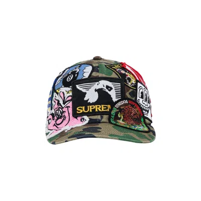 Pre-owned Supreme Patches 6-panel 'olive Camo' | Green | Men's Size Onesize