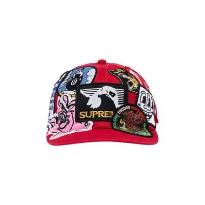 Pre-owned Supreme Patches 6-panel 'red' | Men's Size Onesize