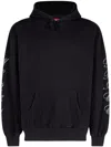 Supreme Patches Spiral Hoodie In Schwarz