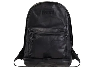 Pre-owned Supreme Patchwork Leather Backpack In Black