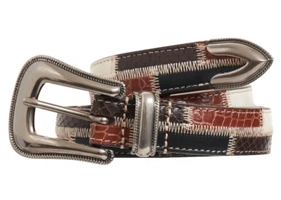 Pre-owned Supreme Patchwork Ranger Belt In Natural
