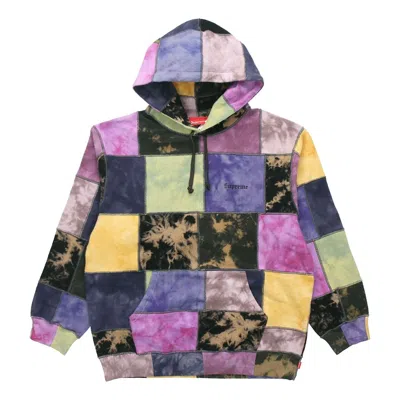 Supreme Patchwork Tie Dye Hooded Sweatshirt 'multi-color'
