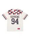 Supreme Patchwork Yoke Football T-shirt In White