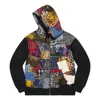 Supreme Patchwork Zip Up Hooded Sweatshirt 'multi-color'