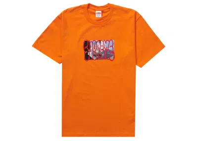 Pre-owned Supreme Payment Tee Shirt In Orange