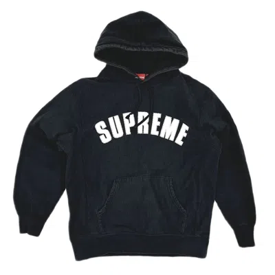 Pre-owned Supreme Pearl Logo Hoodie In Black