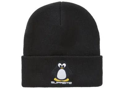 Pre-owned Supreme Penguin Beanie In Black