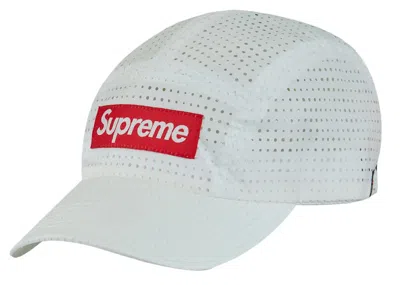 Pre-owned Supreme Perforated Camp Cap (ss22) In White