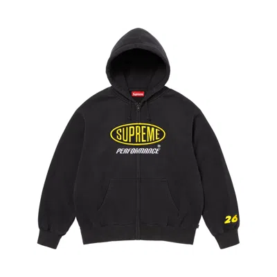 Pre-owned Supreme Performance Zip Up Hooded Sweatshirt 'black' | Men's Size Xl
