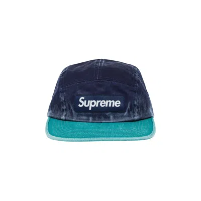 Pre-owned Supreme Pigment 2-tone Camp Cap 'navy' In Blue