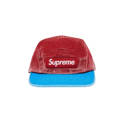 Pre-owned Supreme Pigment 2-tone Camp Cap 'red'