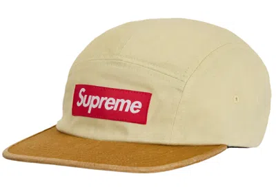 Pre-owned Supreme Pigment 2tone Camp Cap In Natural