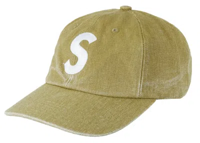 Pre-owned Supreme Pigment Canvas S Logo 6panel In Olive
