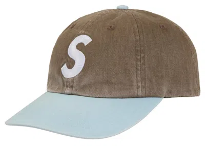Pre-owned Supreme Pigment Coated 2tone S Logo 6panel In Brown