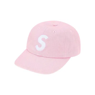 Pre-owned Supreme Pigment Coated Canvas S Logo 6-panel 'light Pink' | Men's Size Onesize