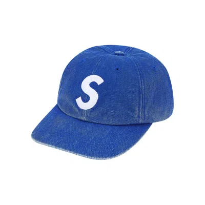 Pre-owned Supreme Pigment Coated Canvas S Logo 6-panel 'royal' | Blue | Men's Size Onesize