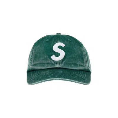 Pre-owned Supreme Pigment Coated S Logo 6 Panel 'dark Green' | Men's Size Onesize