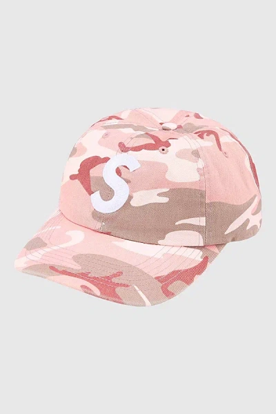 Supreme Pigment Coated S Logo 6-panel Hat In Pink, Men's At Urban Outfitters