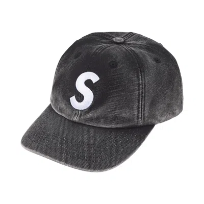 Pre-owned Supreme Pigment Coated S Logo 6-panel 'black' | Men's Size Onesize