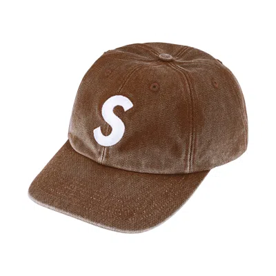 Pre-owned Supreme Pigment Coated S Logo 6-panel 'brown' | Men's Size Onesize