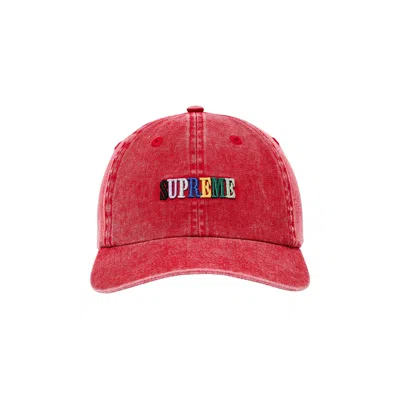 Pre-owned Supreme Pigment Dye 6-panel 'red' | Men's Size Onesize