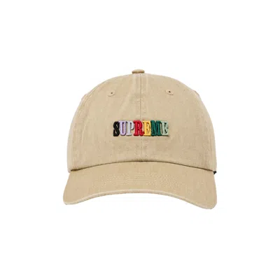 Pre-owned Supreme Pigment Dye 6-panel 'tan' | Men's Size Onesize In Brown