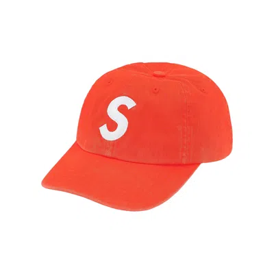 Pre-owned Supreme Pigment Print S Logo 6-panel 'orange'